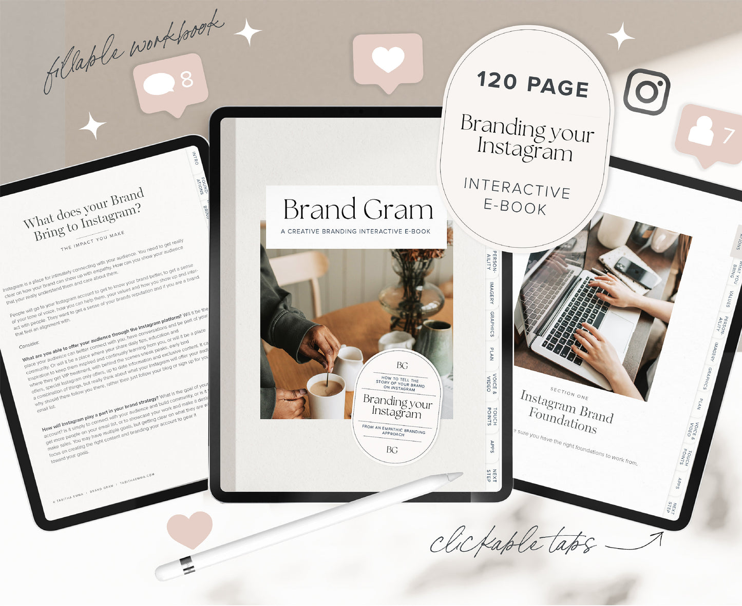 instagram branding ebook and workbook for small business