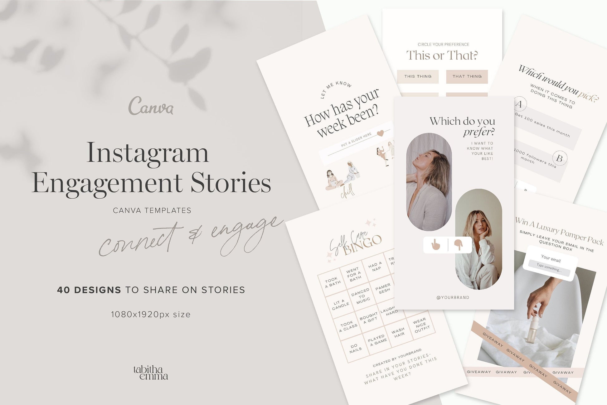 Instagram engagement stories canva templates