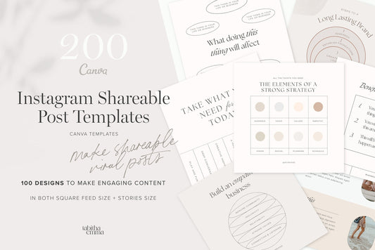 Instagram shareable post canva templates 