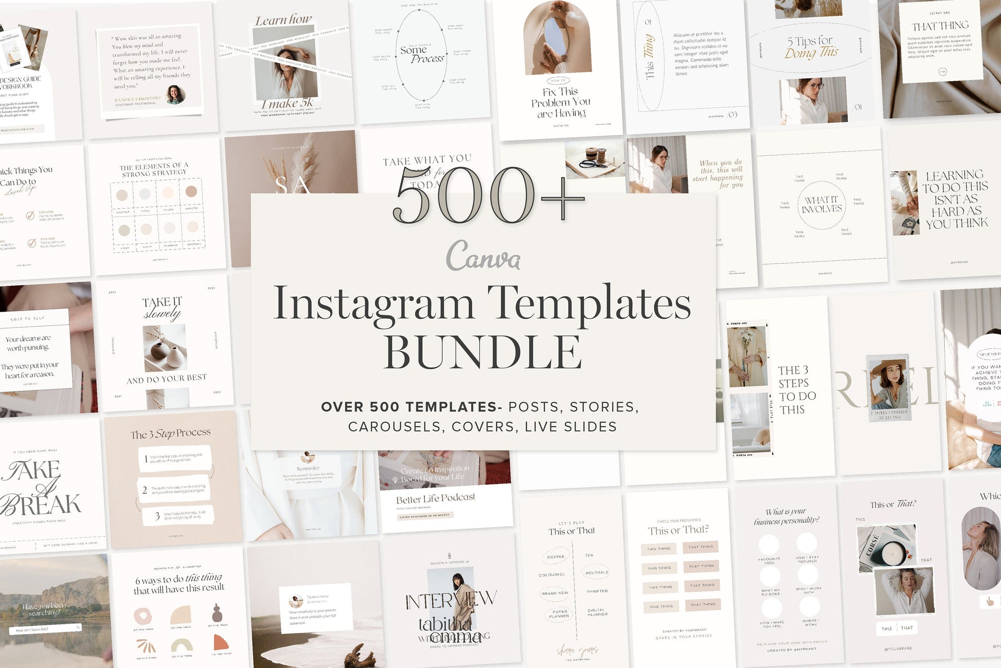 Instagram canva templates bundle