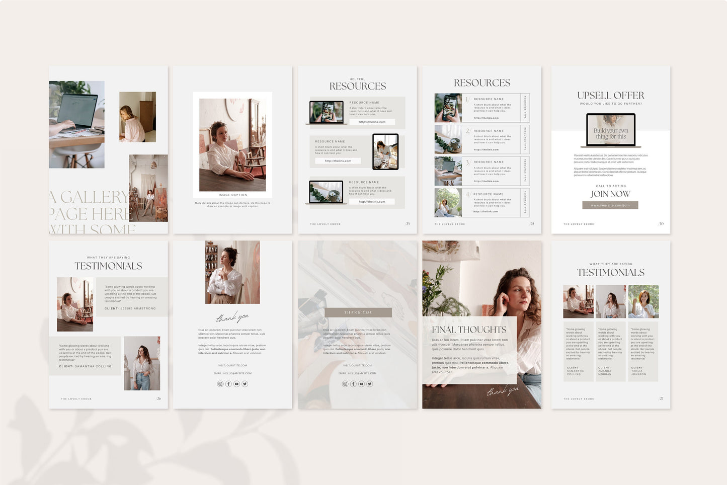 Editable Canva Ebook Template 60 Pages (Digital Download)
