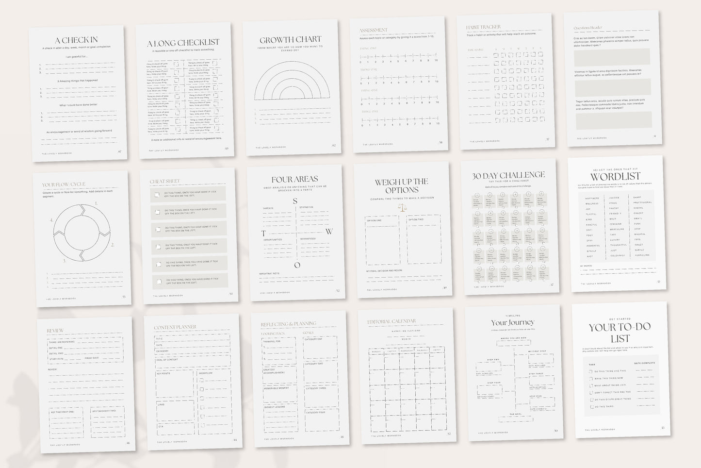 Editable Canva Workbook Template (Digital Download)