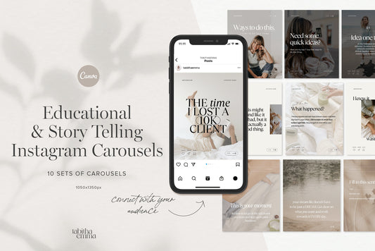 educational carousel instagram carousel canva templates